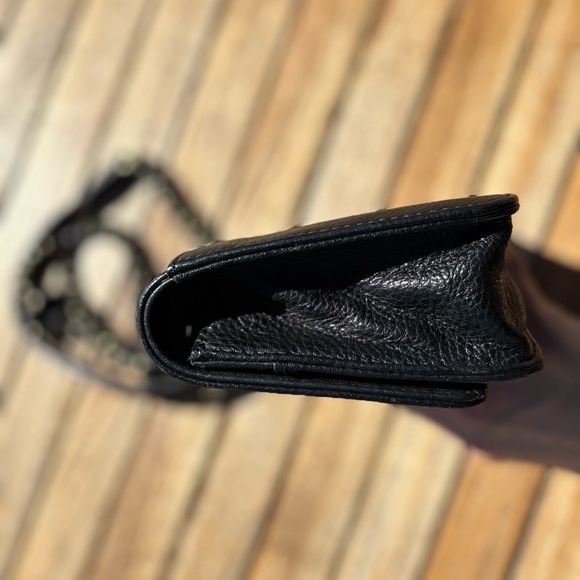 Aimee Kestenberg Crossbody Bag | Pebbled Leather Chain Strap | Mirror Interior - Picture 5 of 11